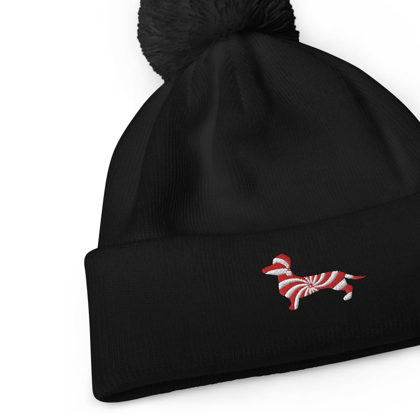 Candy Cane Weenie Beanie
