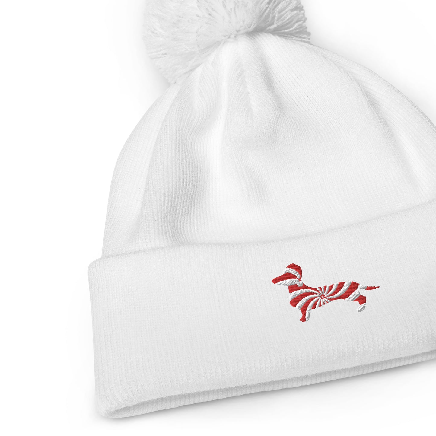 Candy Cane Weenie Beanie